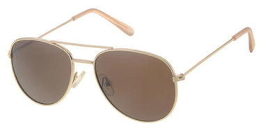 Pilot glasses in metal for children 5-8 years - Light Gold Pink Tips